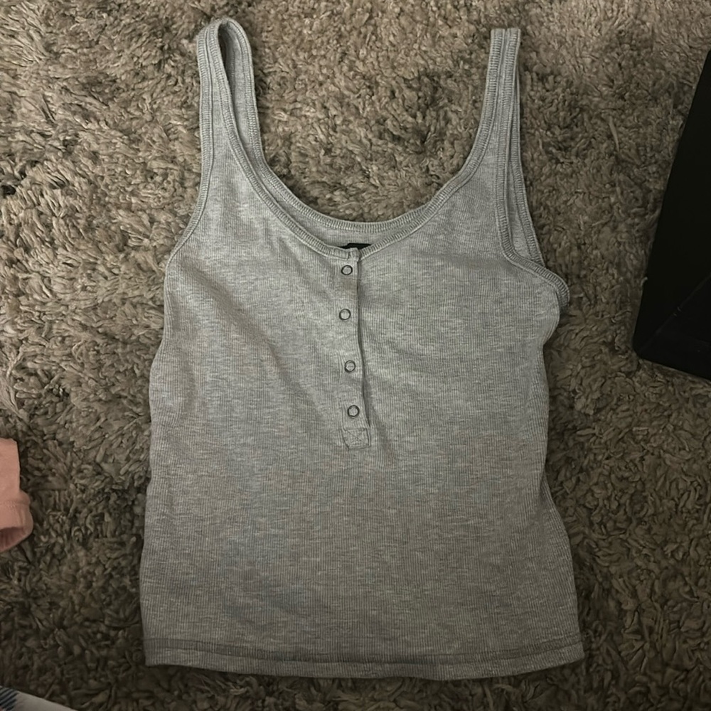 Abercrombie & Fitch Grey Tank Too